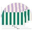 99DECO - Tête de lit - Rythmo - intissé 225g/m² - pré-encollé - Violet - 110x160cm - vignette