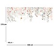 99DECO - Papier peint panoramique - Flowers in Rain - Multicolore - intissé : 150g/m² - 7 lés : 336x270cm - vignette