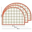 99DECO - Tête de lit - Vichy - intissé 225g/m² - pré-encollé - Vert - 110x180cm - vignette