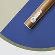 99DECO - Tête de lit - Duo - intissé 225g/m² - pré-encollé - Bleu - 110x160cm - vignette