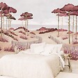 99DECO - Papier peint panoramique - Les Landes - Rouge - intissé : 150g/m² - 7 lés : 336x270cm - vignette