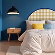 99DECO - Tête de lit - Vichy - intissé 225g/m² - pré-encollé - Jaune - 110x180cm - vignette