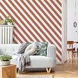 99DECO - Papier peint raccordable - Evora - Rouge - intissé : 150g/m² - 4 lés : 192x270cm - vignette