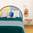 99DECO - Tête de lit - Duo - intissé 225g/m² - pré-encollé - Jaune - 110x140cm - vignette