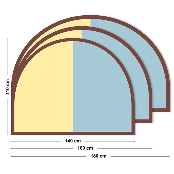 99DECO - Tête de lit - Duo - intissé 225g/m² - pré-encollé - Jaune - 110x140cm - large