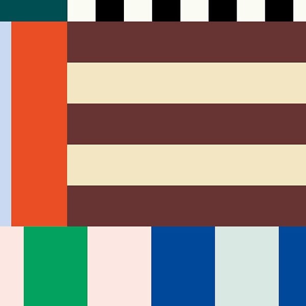 99DECO - Papier peint panoramique - Tempo - Multicolore - intissé : 150g/m² - 7 lés : 336x270cm - large