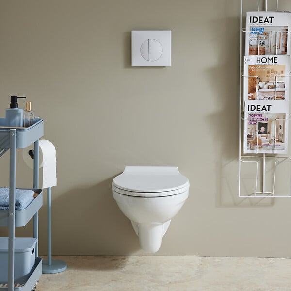 SIAMP - Pack WC Suspendu Bâti-support Universel Siamp avec Cuvette Sans Bride Erina - large