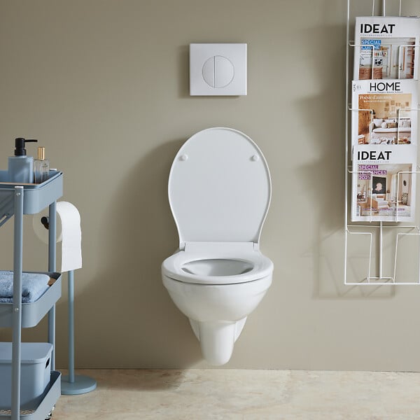 SIAMP - Pack WC Suspendu Bâti-support Universel Siamp avec Cuvette Sans Bride Erina - large