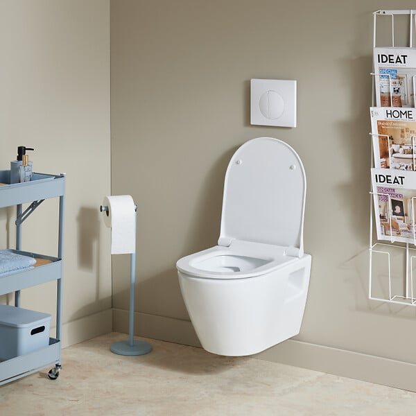 SIAMP - Pack WC Suspendu Bâti-support Universel Siamp avec Cuvette Sans Bride Samara - large