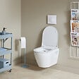 SIAMP - Pack WC Suspendu Bâti-support Universel Siamp avec Cuvette Sans Bride Samara - vignette