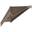 INTERSUN - Store banne loggia AMARITE 2,50x1,50 M (Manuelle - Blanc satiné RAL9010 - Taupe 250g/m²) - vignette