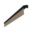 INTERSUN - Store banne loggia AMARITE 2,50x1,50 M (Motorisé à Interrupteur - Gris anthracite structuré RAL7016ST - Taupe 250g/m²) - vignette