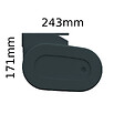 INTERSUN - Store banne coffre intégral HEVOA 3,00x2,00 M (Manuelle - Gris anthracite structuré RAL7016ST - Taupe 250g/m²) - vignette