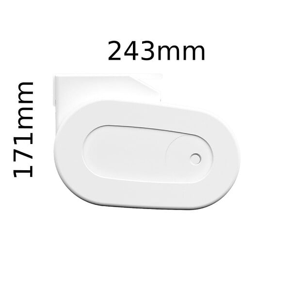 INTERSUN - Store banne coffre intégral HEVOA 3,00x2,50 M (Motorisé Secours à Télécommande - Blanc satiné RAL9010 - Gris foncé 250g/m²) - large
