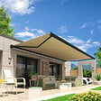 INTERSUN - Store banne coffre intégral HEVOA 3,00x2,50 M (Manuelle - Gris anthracite structuré RAL7016ST - Écru 250g/m²) - vignette