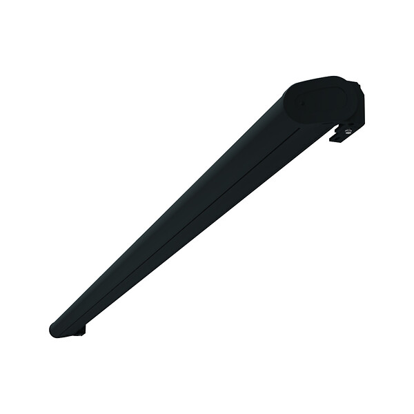 INTERSUN - Store banne coffre intégral HEVOA 3,00x2,50 M (Motorisé Secours à Télécommande + LED - Gris anthracite structuré RAL7016ST - Gris foncé 250g/m²) - large