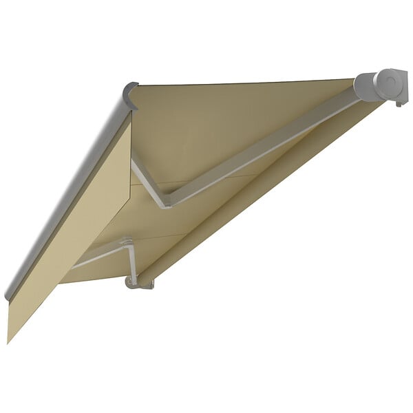 INTERSUN - Store banne loggia AMARITE 2,50x1,50 M (Motorisé à Interrupteur - Blanc satiné RAL9010 - Écru 250g/m²) - large