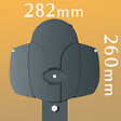 INTERSUN - Store banne double pente ENARGITE 3,00x2x2,00 M (Motorisé à Télécommande - Gris anthracite structuré RAL7016ST - Gris foncé 250g/m²) - vignette