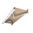 INTERSUN - Store banne coffre intégral CELESTE 3,00x2,50 M (Motorisé Secours à Télécommande + LED - Blanc satiné RAL9010 - Taupe 250g/m²) - vignette