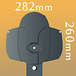 INTERSUN - Store banne double pente ENARGITE 5,00x2x3,00 M (Manuelle - Gris anthracite structuré RAL7016ST - Gris foncé 250g/m²) - vignette