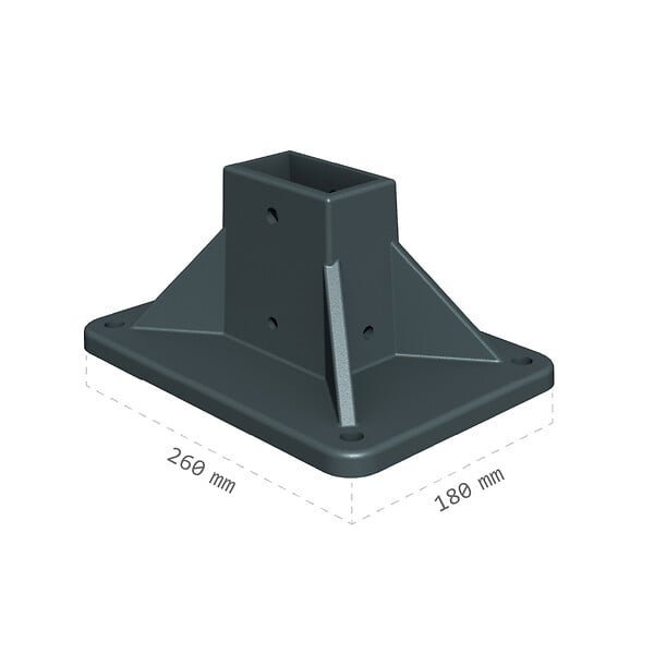 INTERSUN - Store banne double pente ENARGITE 5,00x2x3,00 M (Manuelle - Gris anthracite structuré RAL7016ST - Gris foncé 250g/m²) - large