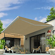 INTERSUN - Store banne coffre intégral CELESTE 3,00x2,00 M (Motorisé Secours à Télécommande + LED - Blanc satiné RAL9010 - Écru 250g/m²) - vignette