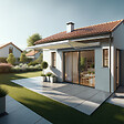 INTERSUN - Store banne coffre intégral CELESTE 3,00x2,00 M (Motorisé Secours à Télécommande + LED - Blanc satiné RAL9010 - Écru 250g/m²) - vignette