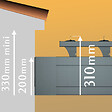 INTERSUN - Pergola bioclimatique LOLITE 4,00x4,088 M Vérin à Télécommande (Verin à Télécommande + LED - Blanc satiné RAL9010) - vignette