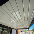 INTERSUN - Pergola bioclimatique SPINELLE 4,50x4,987 M Double vérin à Télécommande (Double vérin à Télécommande + LED - Gris anthracite structuré RAL7016ST) - vignette