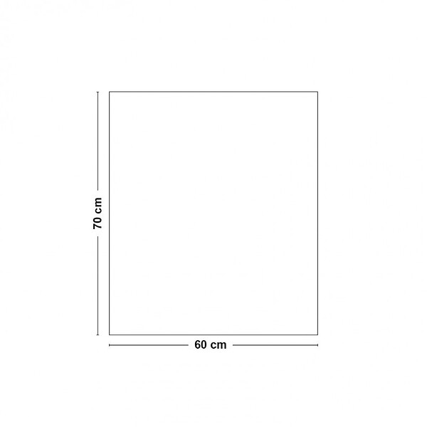 99DECO - Fond de hotte en aluminium blanc - 70x60 cm - large