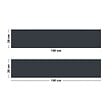 99DECO - Crédence cuisine en aluminium effet ardoise gris RAL7016 - 200x20 cm (en 2 bandeaux) - vignette