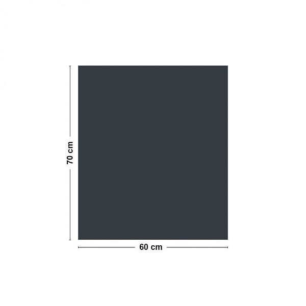99DECO - Fond de hotte en aluminium effet ardoise gris RAL7016 - 70x60 cm - large