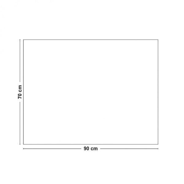 99DECO - Fond de hotte en aluminium blanc - 70x90 cm - large