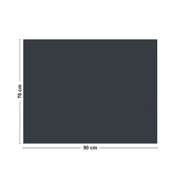99DECO - Fond de hotte en aluminium effet ardoise gris RAL7016 - 70x90 cm - large