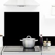 99DECO - Fond de hotte en aluminium noir - 70x60 cm - vignette
