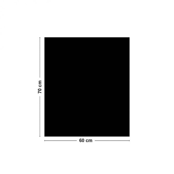 99DECO - Fond de hotte en aluminium noir - 70x60 cm - large