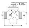 WATTS INDUSTRIES - Réducteur de pression RÉDUFIX en laiton DZR double mâle 3/4'' - WATTS - 2282110 - vignette