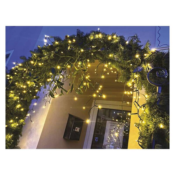 DEBFLEX - DEBFLEX - GUIRLANDE RIDEAU BLANC CHAUD 10M ETANCHE IP44 - 600607 - large