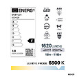 DEBFLEX - AMPOULE A70 SMD VERRE BLANC E27 18W 6500K 1620LM - vignette