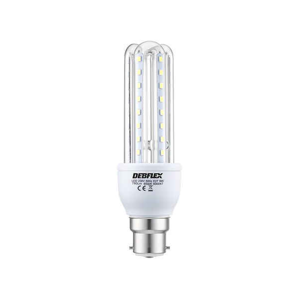 DEBFLEX - AMPOULE LED 3U T3 B22 9W 6500K 780LM - large