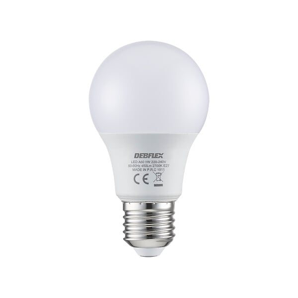 DEBFLEX - AMPOULE A60 SMD VERRE BLANC E27 9W 2700K 810LM - large