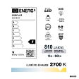 DEBFLEX - AMPOULE A60 SMD VERRE BLANC E27 9W 2700K 810LM - vignette
