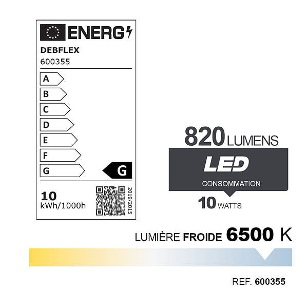 DEBFLEX - CRAYON LED 118MM SMD R7S 10W 6500K 820LM - large