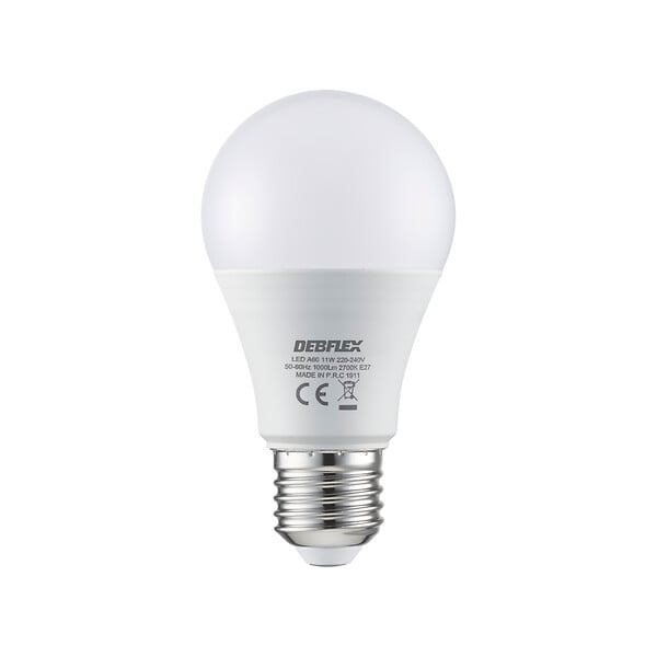 DEBFLEX - AMPOULE A60 SMD VERRE BLANC E27 11W 2700K 1000LM - large