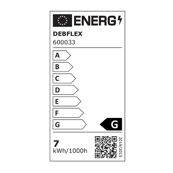 DEBFLEX - AMPOULE A80 ANTI COUPURE VERRE BLANC B22 7W 6400K 300LM - large