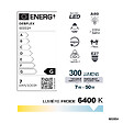 DEBFLEX - AMPOULE A80 ANTI COUPURE VERRE BLANC E27 7W 6400K 300LM - vignette
