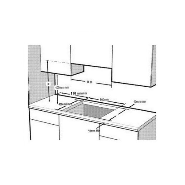 BEKO - table de cuisson mixte 60cm 4 feux 1200w noir - HILM64222SV - large