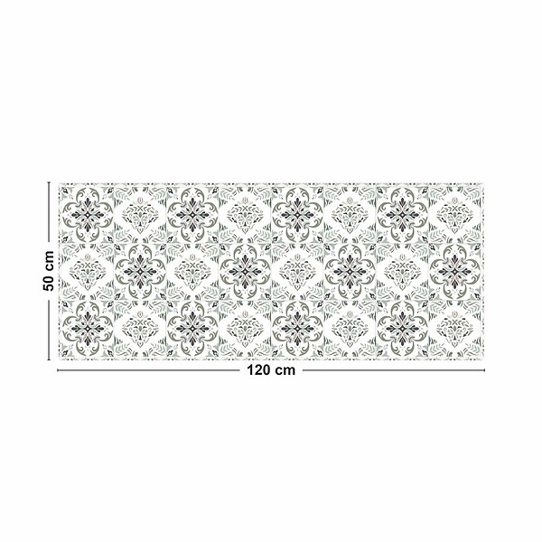 99DECO - Tapis antidérapant - Agathe - vinyle - int./ext. - Multicolore - 50x120cm - large