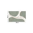 99DECO - Tapis antidérapant - Organique - vinyle - int./ext. - Vert - 120x200cm - vignette