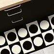 99DECO - Tapis antidérapant - Pop - vinyle - int./ext. - Noir - 50x200cm - vignette